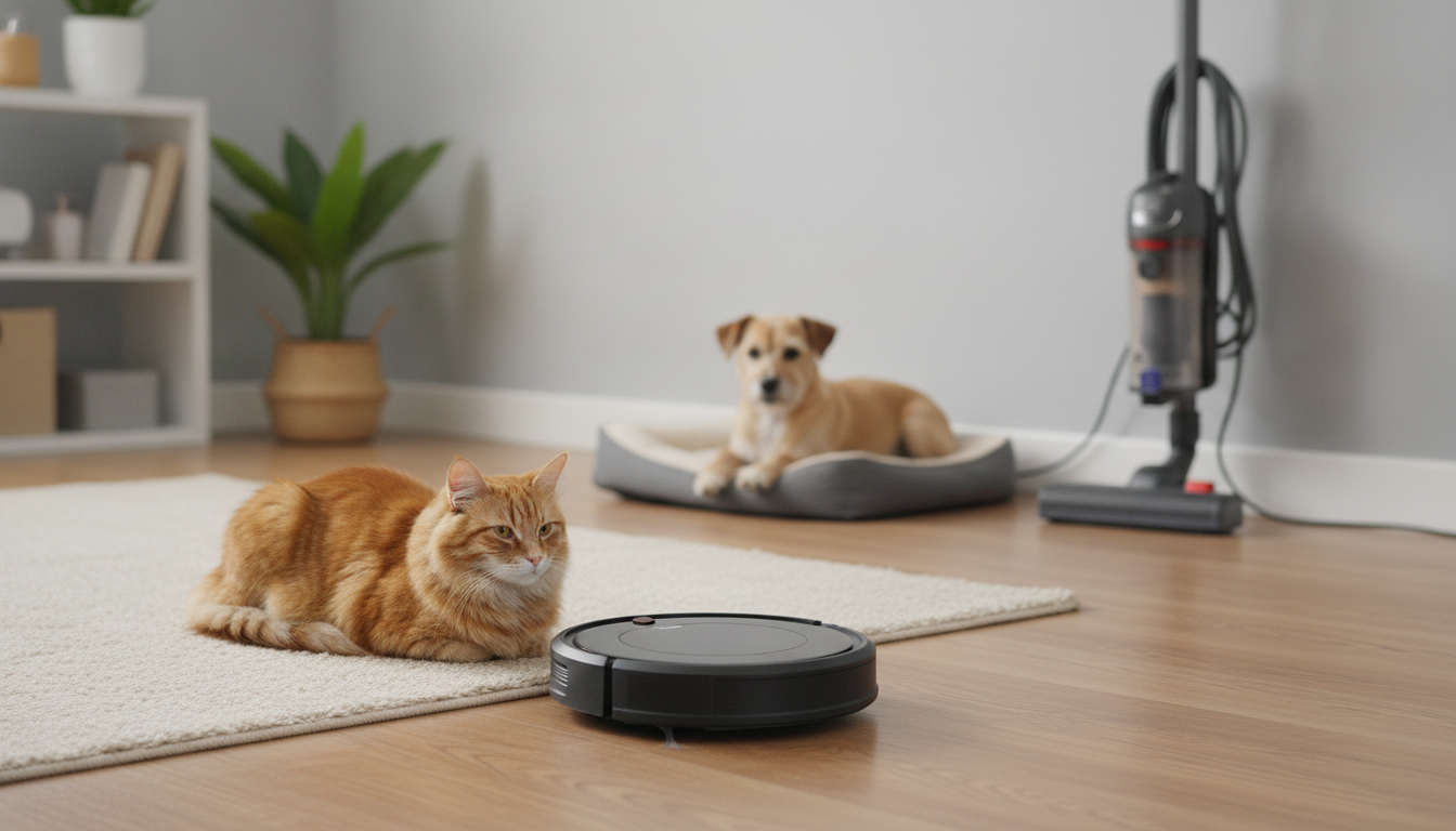 Robot Vacuums vs Upright Vacuums: Are Pets Less Scared?