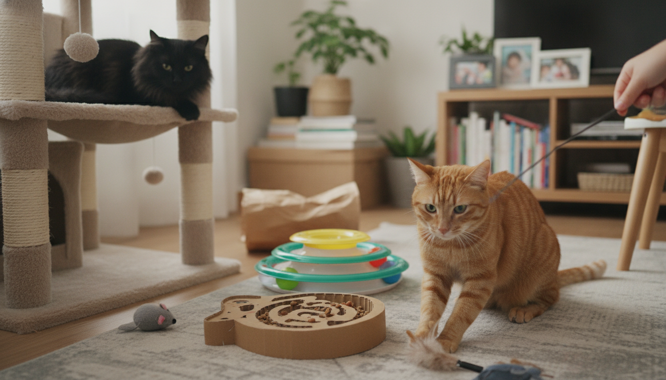 Indoor Cat Boredom Fixes: Daily Hunt, Toys & Puzzles