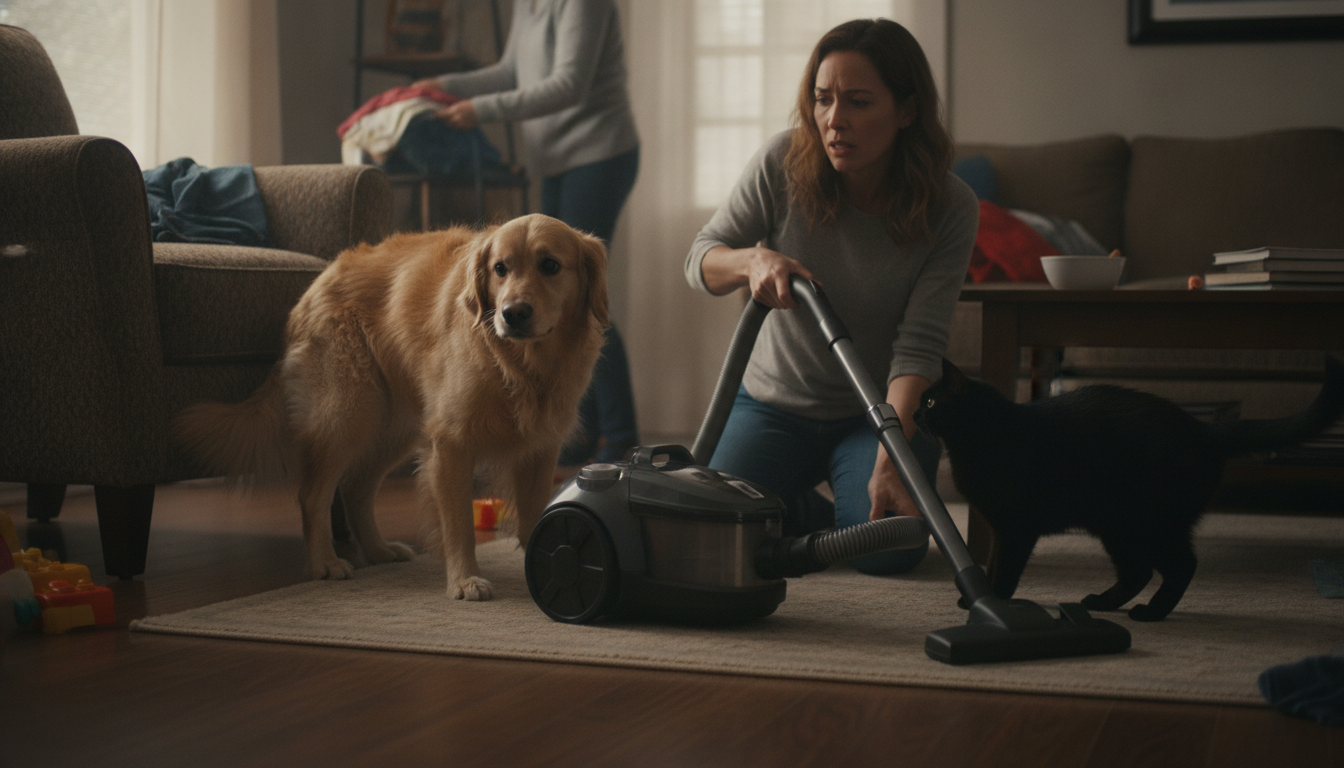 Vacuum Stress in Pets: Signs to Watch & When to Stop